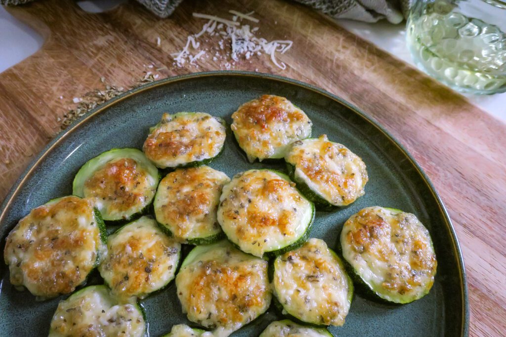 zucchini rounds plate