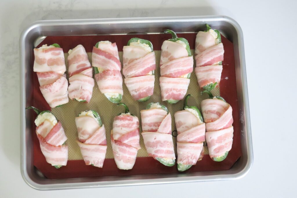 bacon wrapped jalapeño poppers