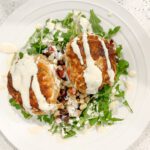 homemade crab cakes plated