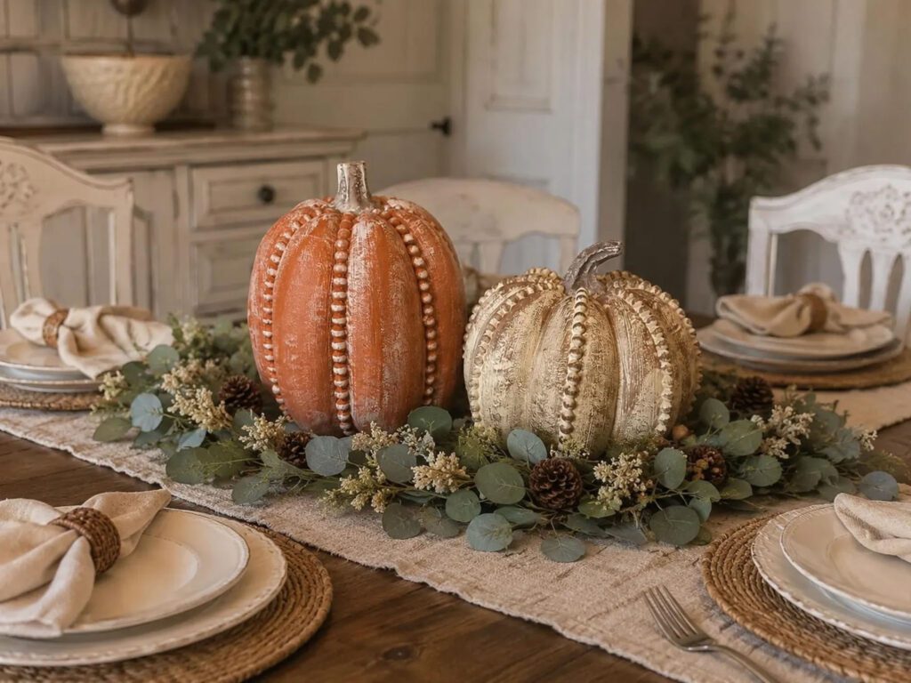 fall faux pumpkin