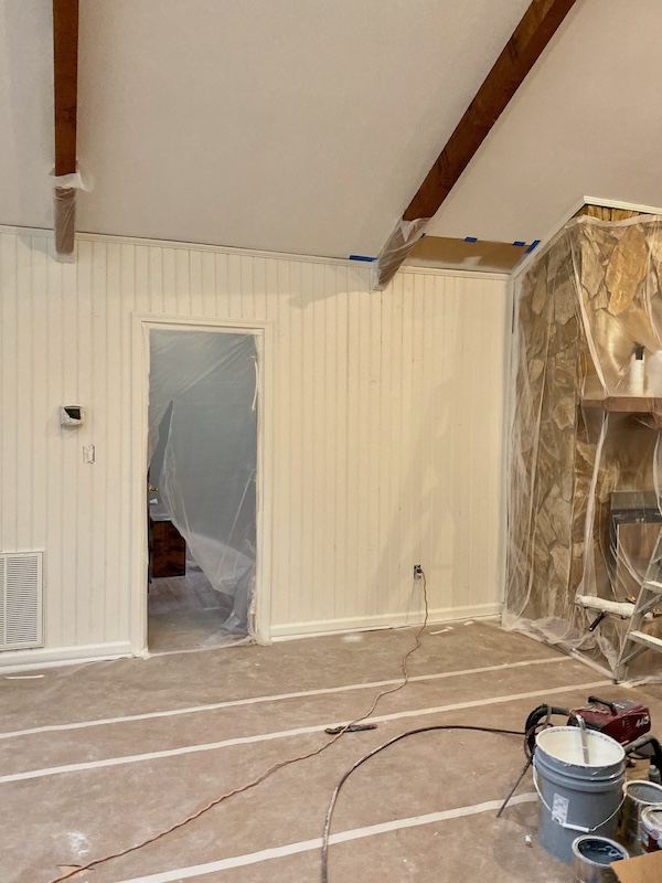 lake ouse remodel bedroom door
