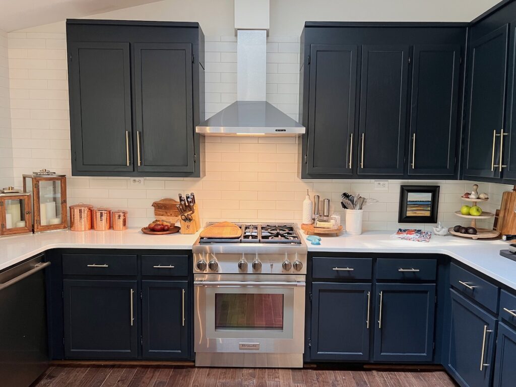 kitchen navy blue