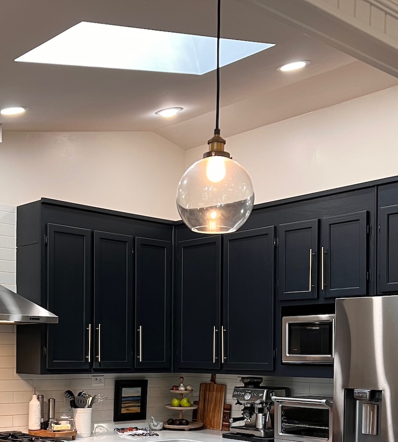 clear globe light fixture pendant