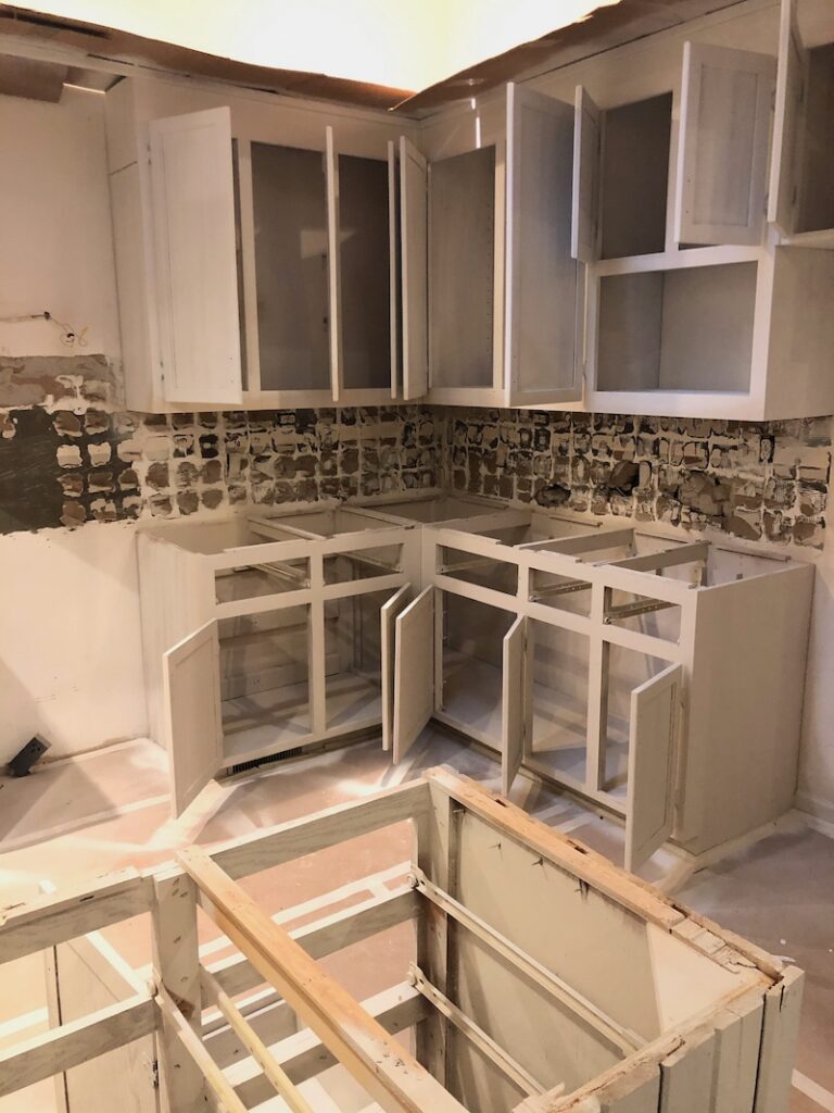 cabinets primed for paint