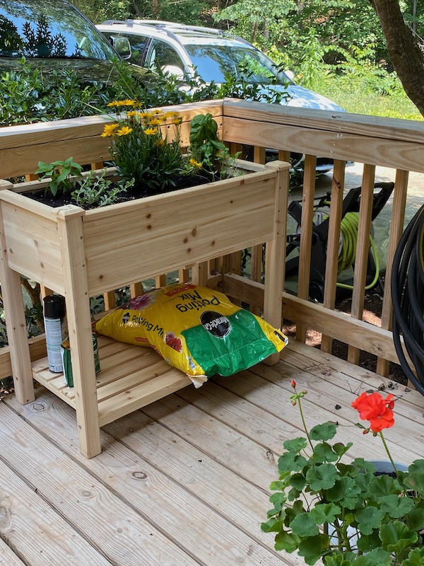 raised planter stand