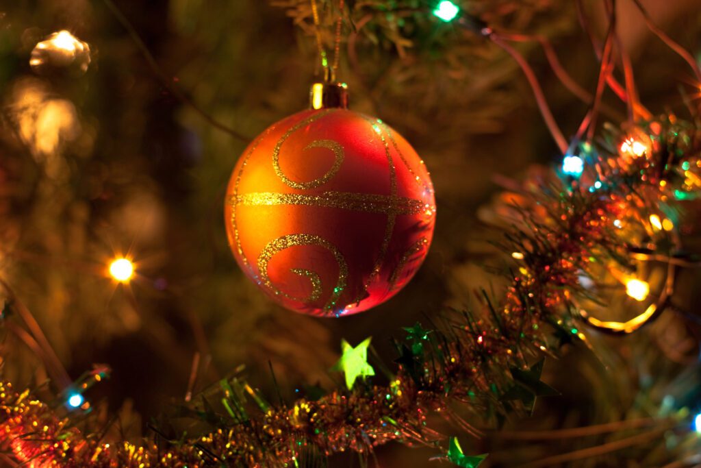 Christmas orange wreath