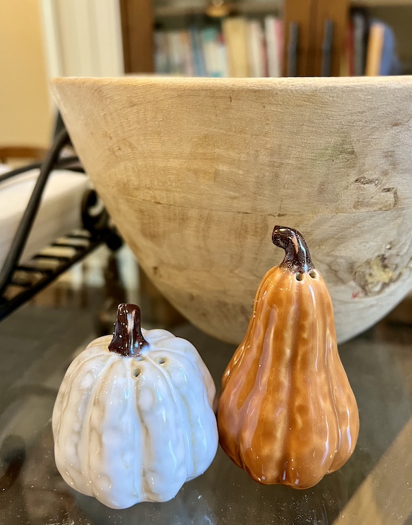 pumpkin salt and pepper shakers