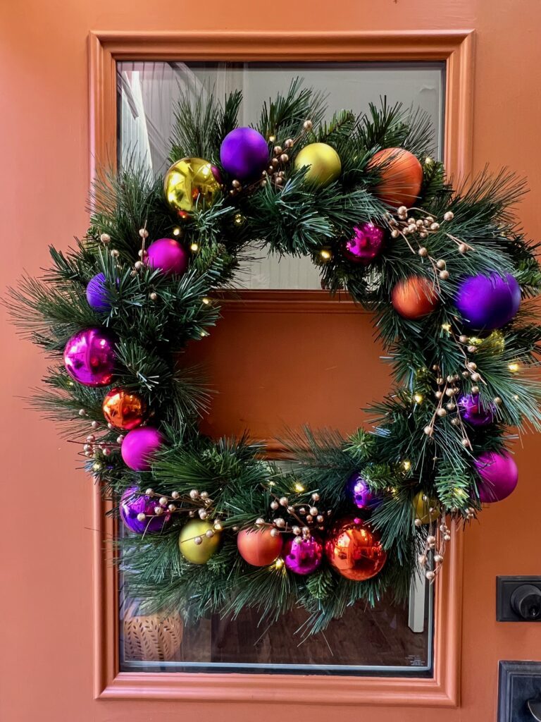 fun color wreath