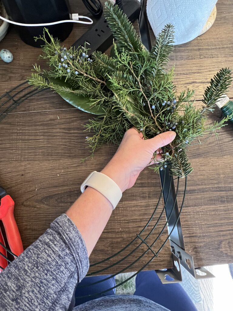 wreath bouquet cluster