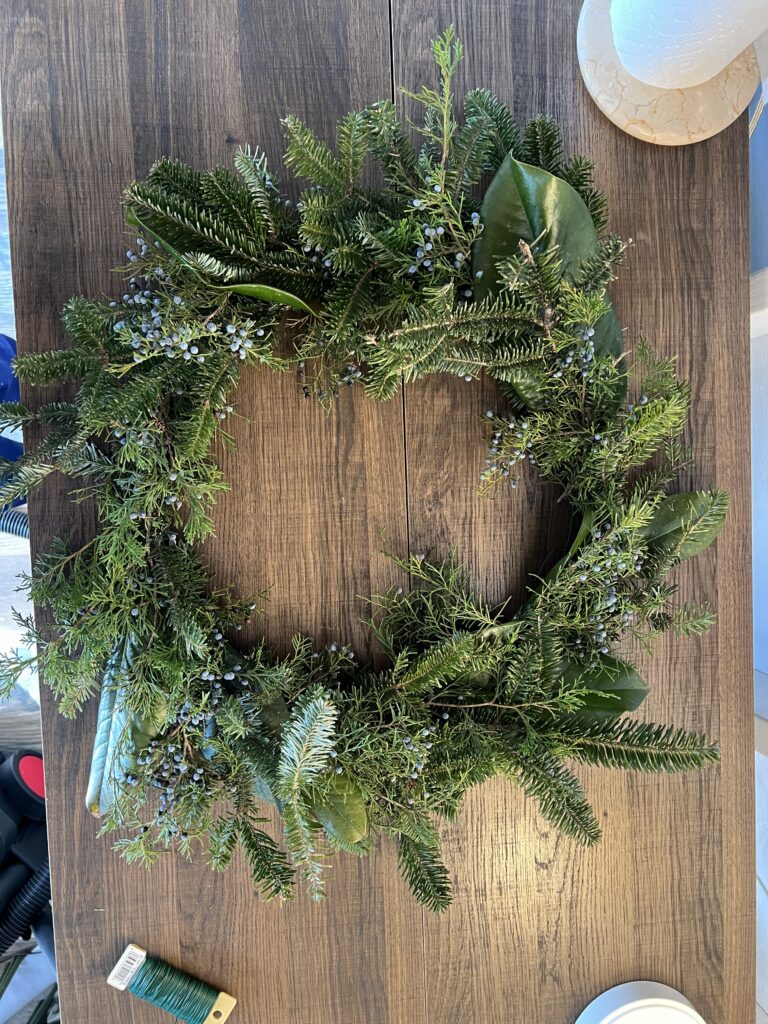 wreath greenery