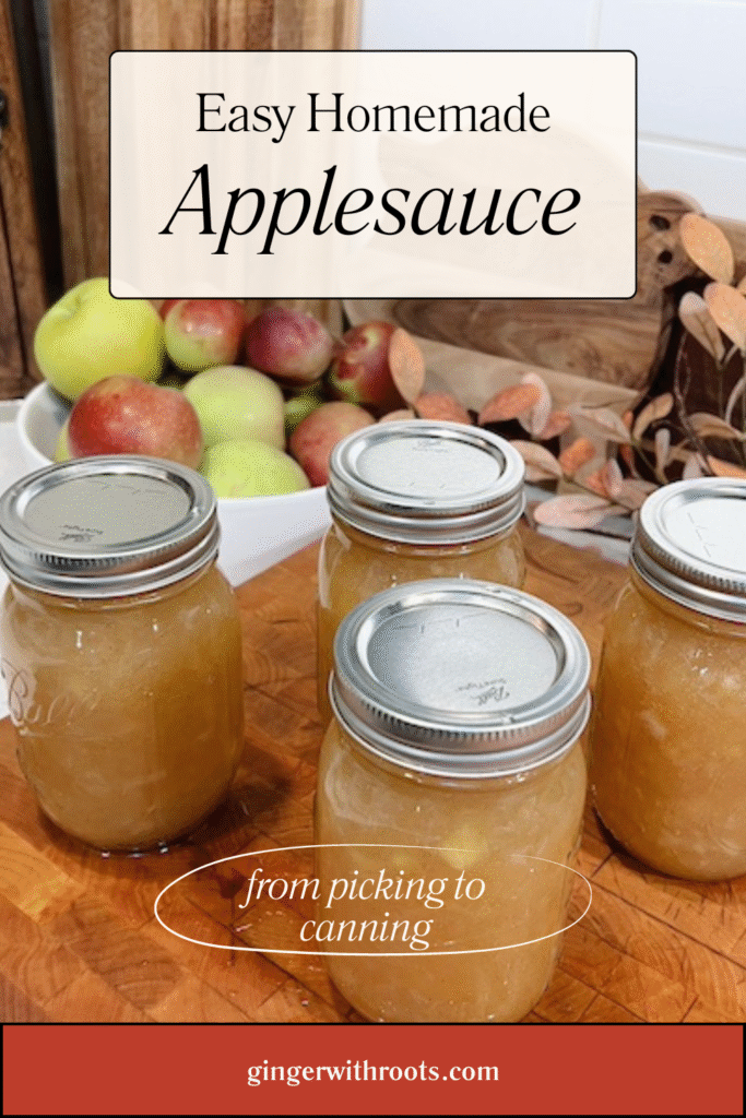 Garden to table applesauce 2