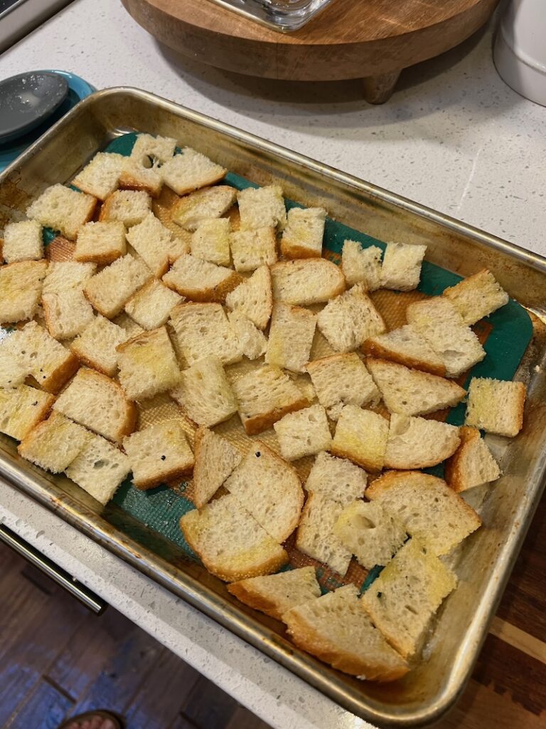 croutons sheetpan