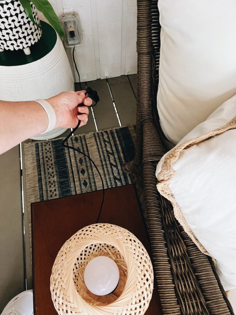 diy cordless lamp wires