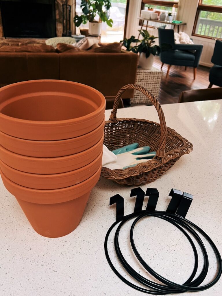 diy terracotta pots herb garden