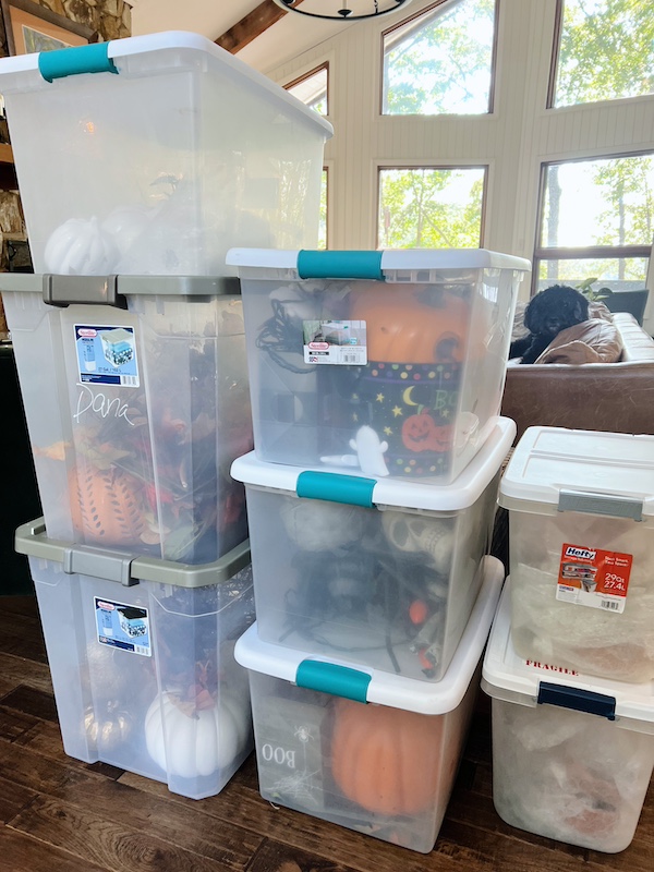 clear storage tubs