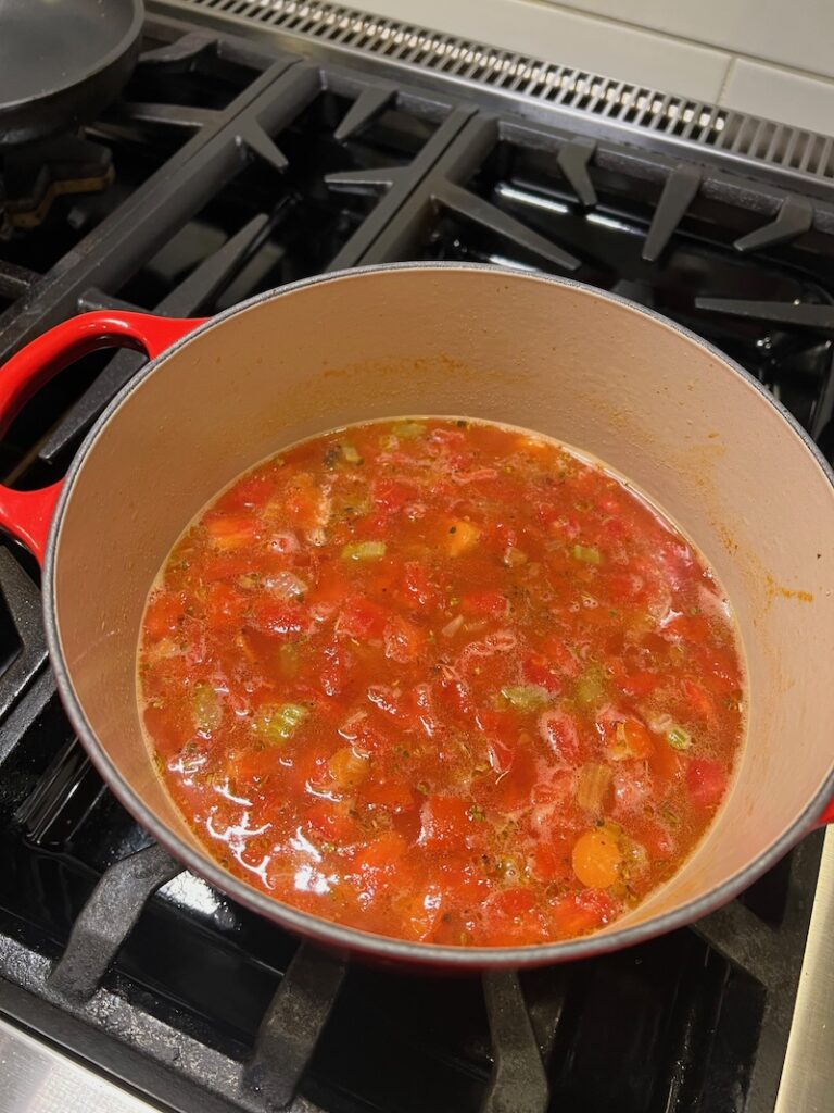 tomato soup cooking