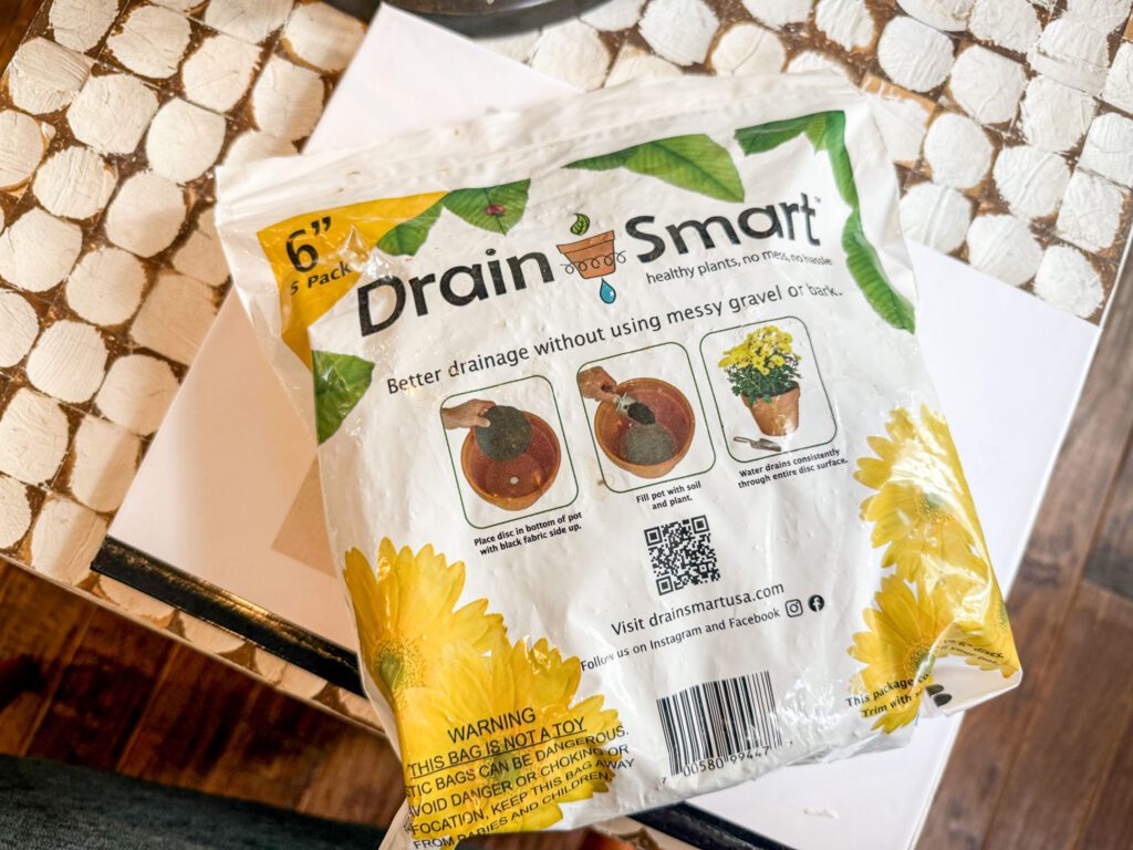 container garden drainage hole filter