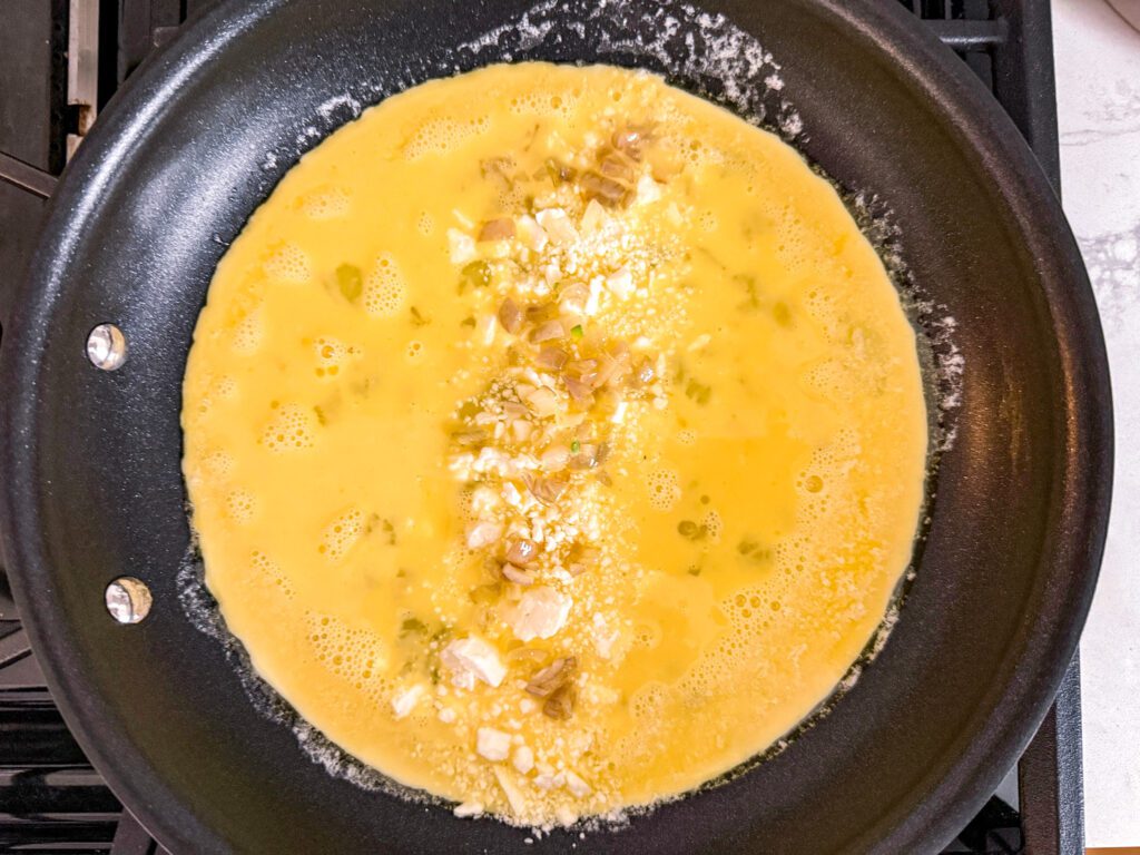 shallots in omelette