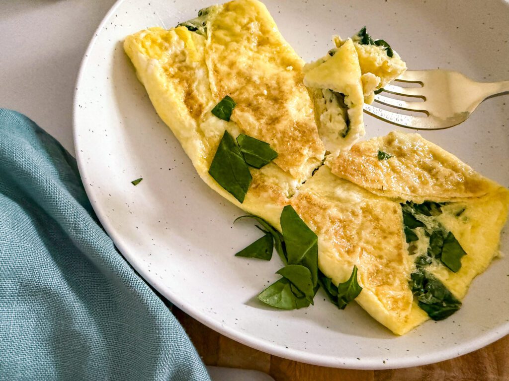 Spinach Feta Omelette