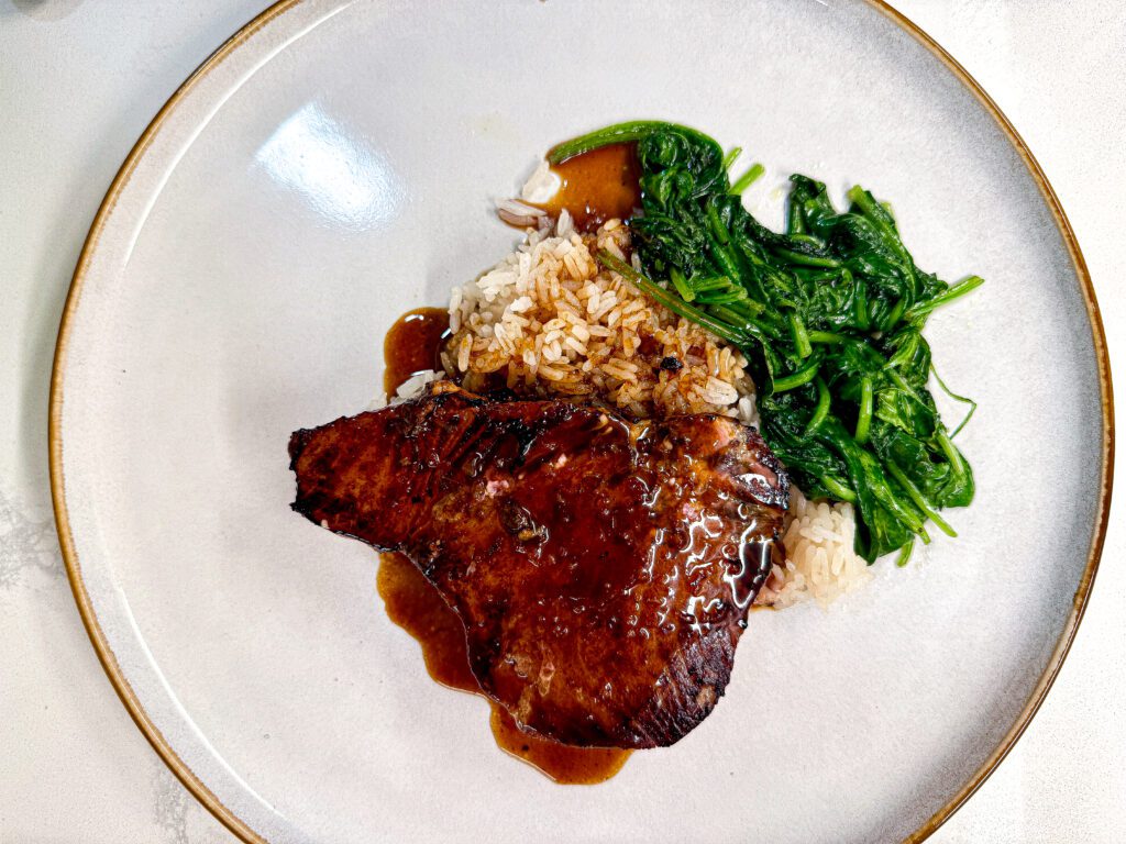 filet mignon plated