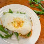 avocado toast with arugula