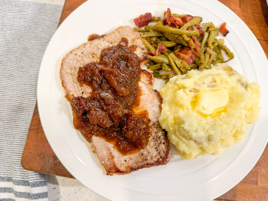 pork chops with fig jam glaze