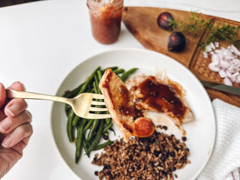 pork chops with fig jam