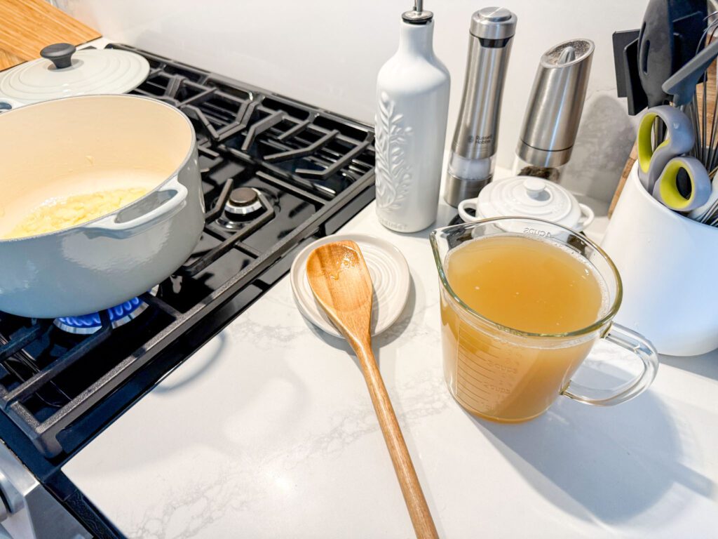 how to make vegetable soup broth